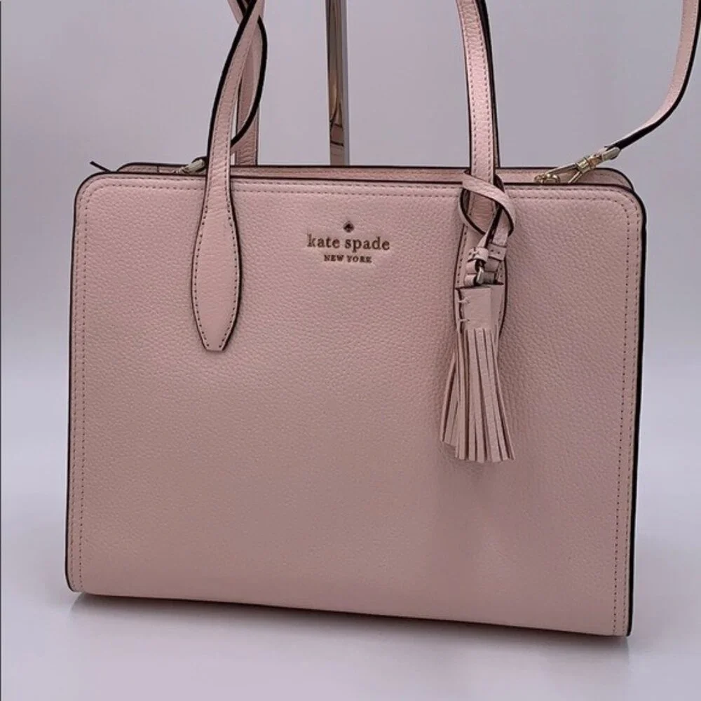 Euc Kate Spade Rowe Light Pink Leather Shoulder Bag Purse